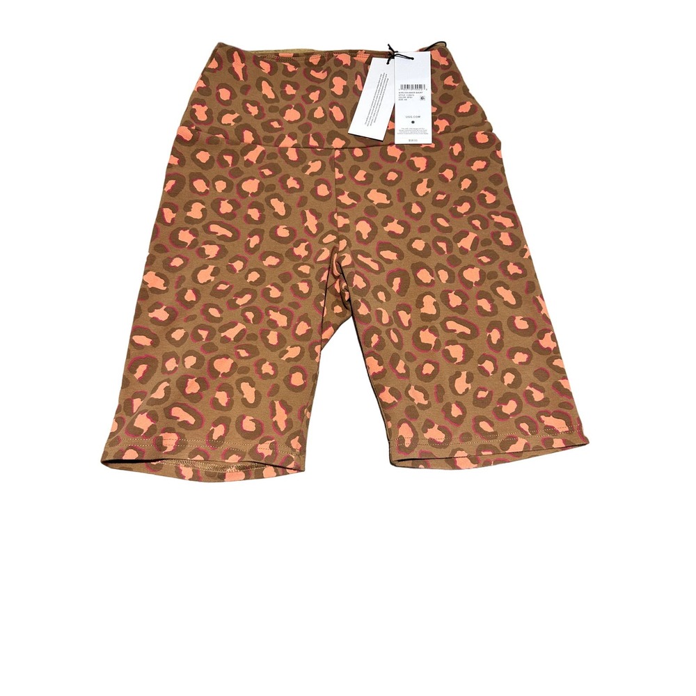UGG Activewear Bike Shorts, Animal Print, Organic Cotton, Sz XS, NWT